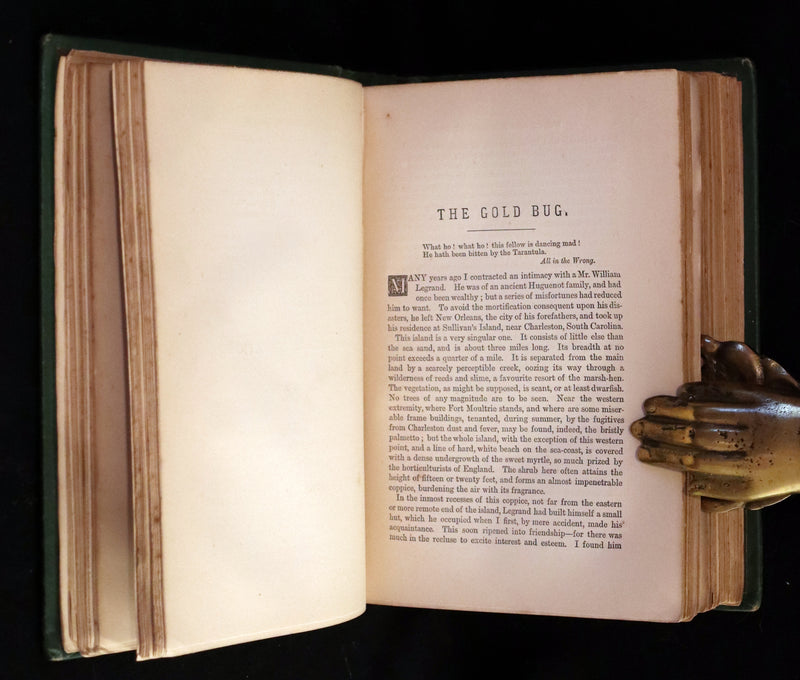 1873 Scarce Book - WORKS OF EDGAR ALLAN POE. First Edition with a Study on his Life & Writings by CHARLES BAUDELAIRE.