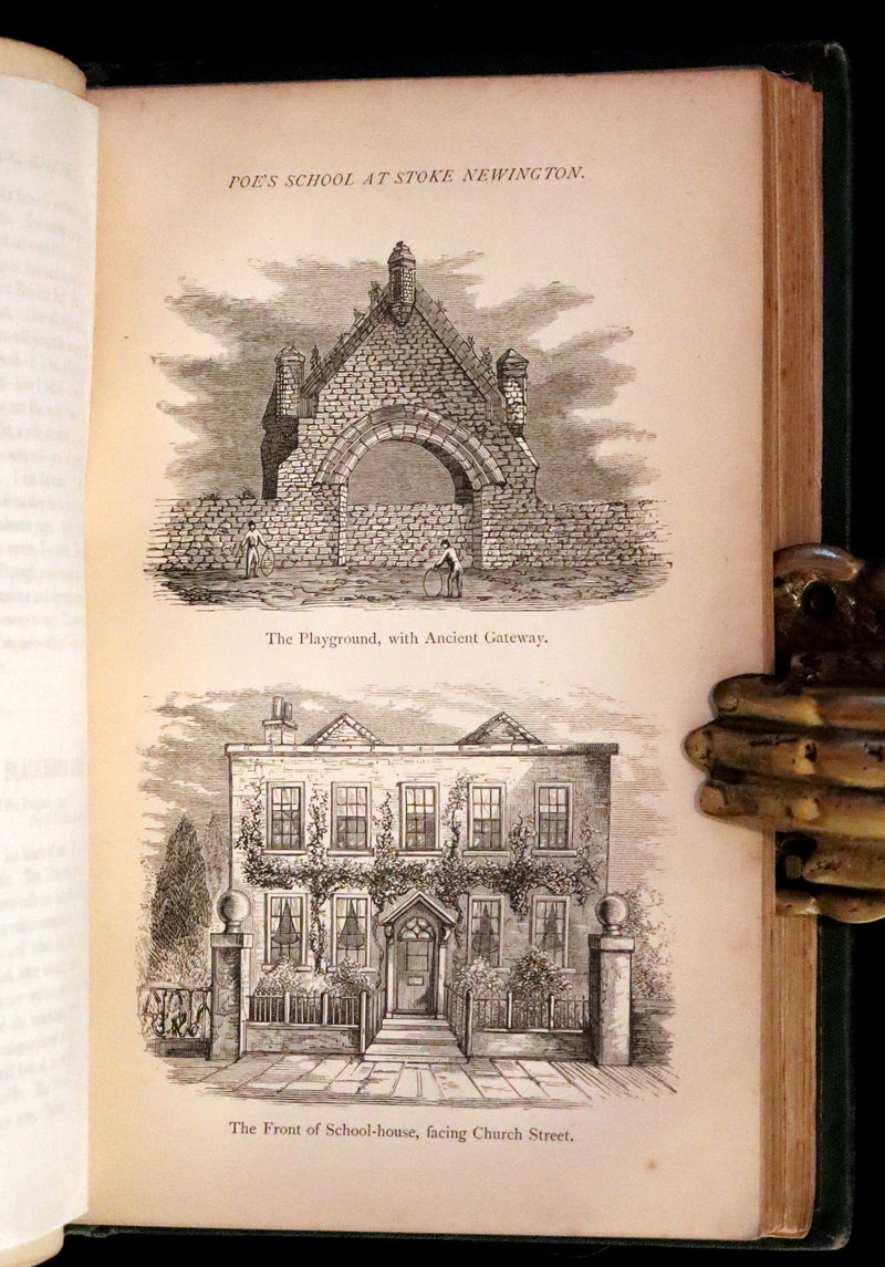 1873 Scarce Book - WORKS OF EDGAR ALLAN POE. First Edition with a Study on his Life & Writings by CHARLES BAUDELAIRE.