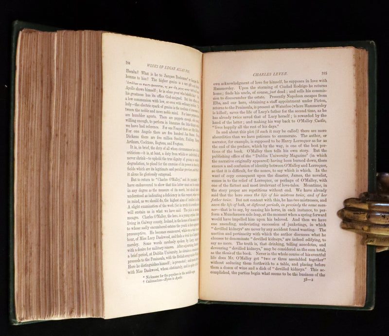 1873 Scarce Book - WORKS OF EDGAR ALLAN POE. First Edition with a Study on his Life & Writings by CHARLES BAUDELAIRE.