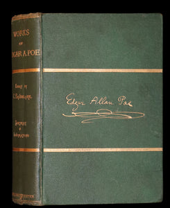 1873 Scarce Book - WORKS OF EDGAR ALLAN POE. First Edition with a Study on his Life & Writings by CHARLES BAUDELAIRE.