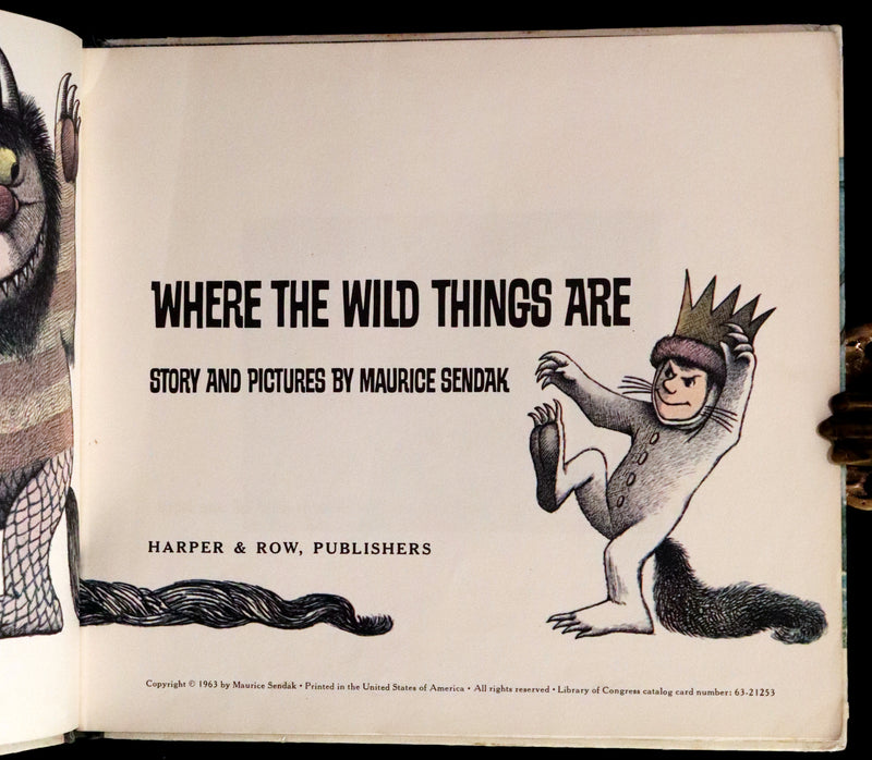 1963 Rare First Edition - Where the Wild Things Are by Maurice Sendak.