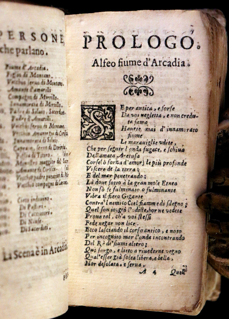 1637 Scarce Italian Book - IL PASTOR FIDO by Giovanni Battista Guarini. illustrated.