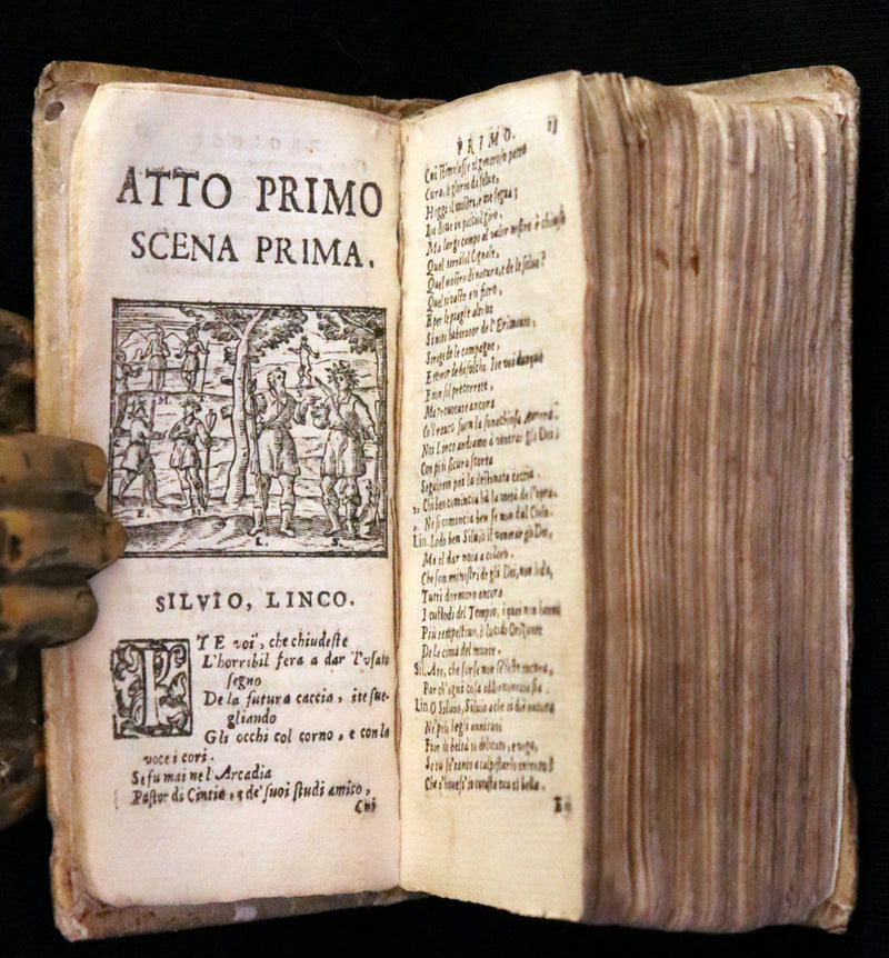 1637 Scarce Italian Book - IL PASTOR FIDO by Giovanni Battista Guarini. illustrated.