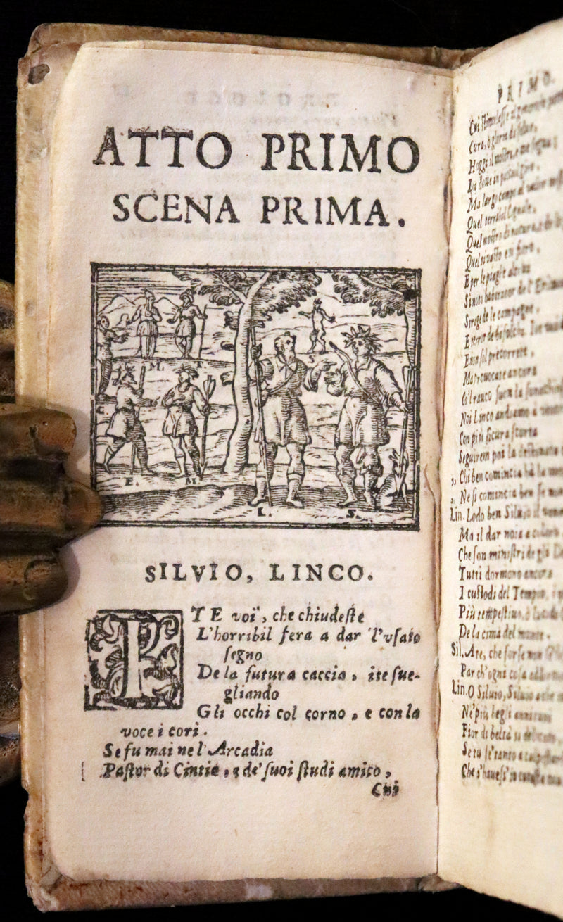 1637 Scarce Italian Book - IL PASTOR FIDO by Giovanni Battista Guarini. illustrated.