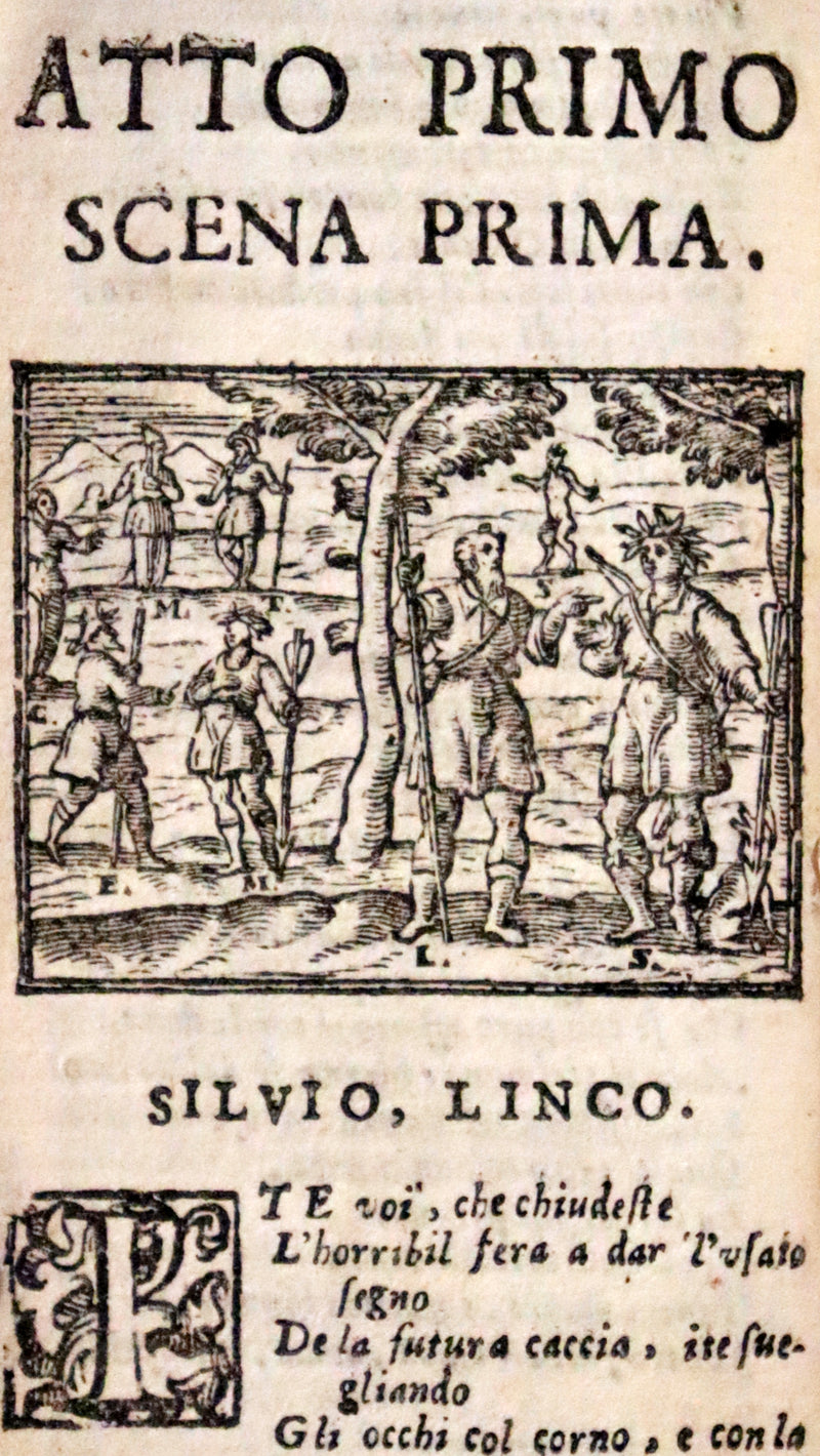 1637 Scarce Italian Book - IL PASTOR FIDO by Giovanni Battista Guarini. illustrated.