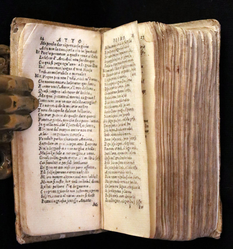 1637 Scarce Italian Book - IL PASTOR FIDO by Giovanni Battista Guarini. illustrated.