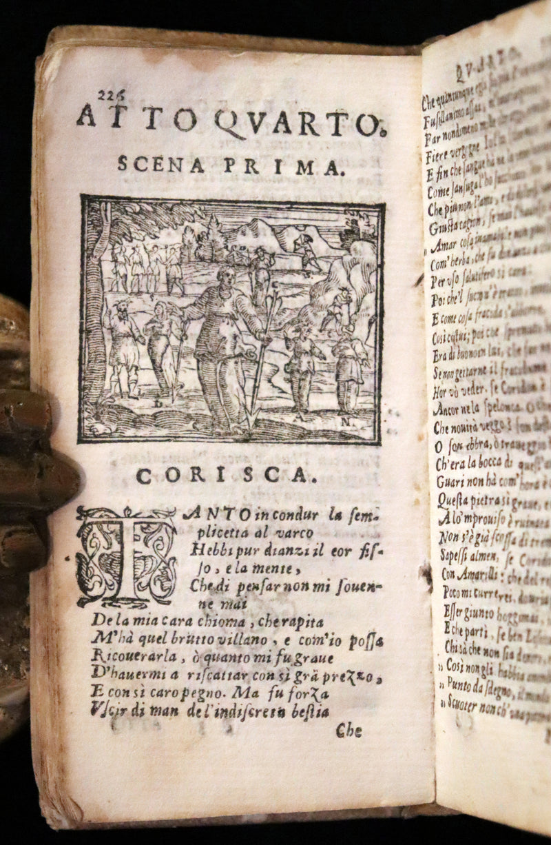 1637 Scarce Italian Book - IL PASTOR FIDO by Giovanni Battista Guarini. illustrated.