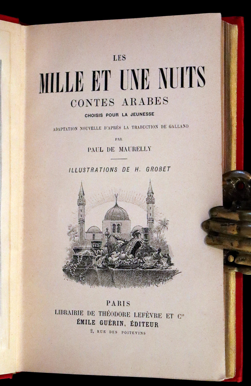 1890 Rare illustrated French Book ~ One Thousand and One Nights - Les Mille et une Nuits - Arabic Tales.
