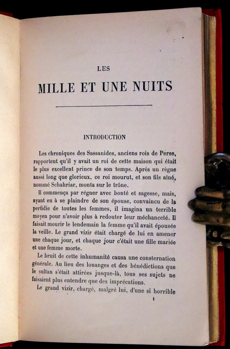 1890 Rare illustrated French Book ~ One Thousand and One Nights - Les Mille et une Nuits - Arabic Tales.