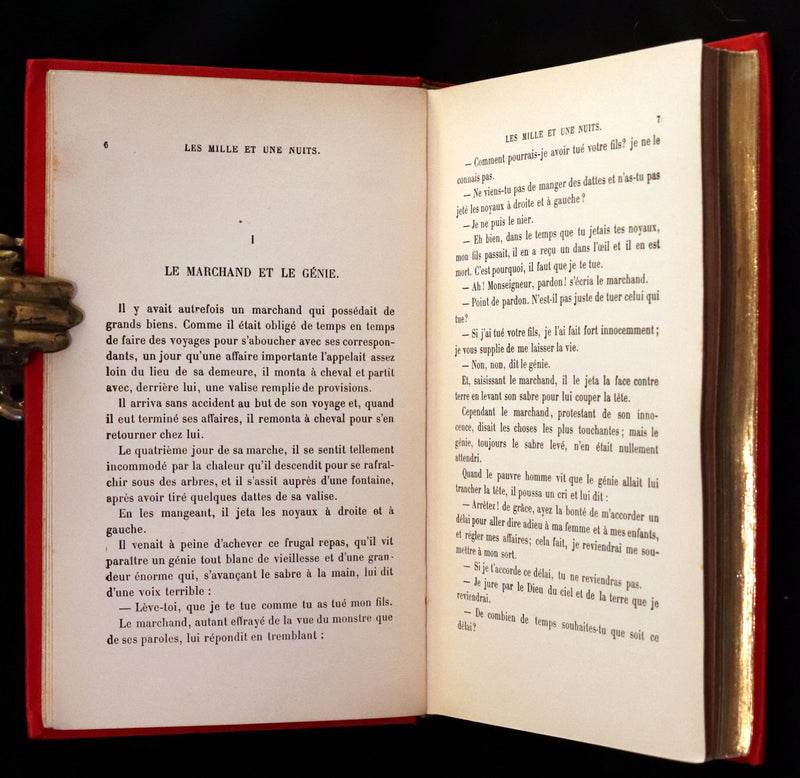 1890 Rare illustrated French Book ~ One Thousand and One Nights - Les Mille et une Nuits - Arabic Tales.