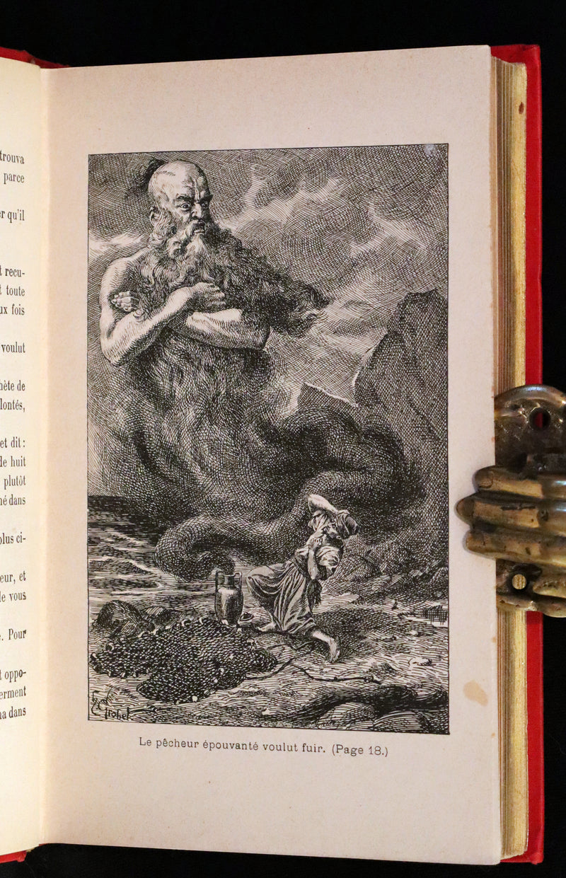 1890 Rare illustrated French Book ~ One Thousand and One Nights - Les Mille et une Nuits - Arabic Tales.