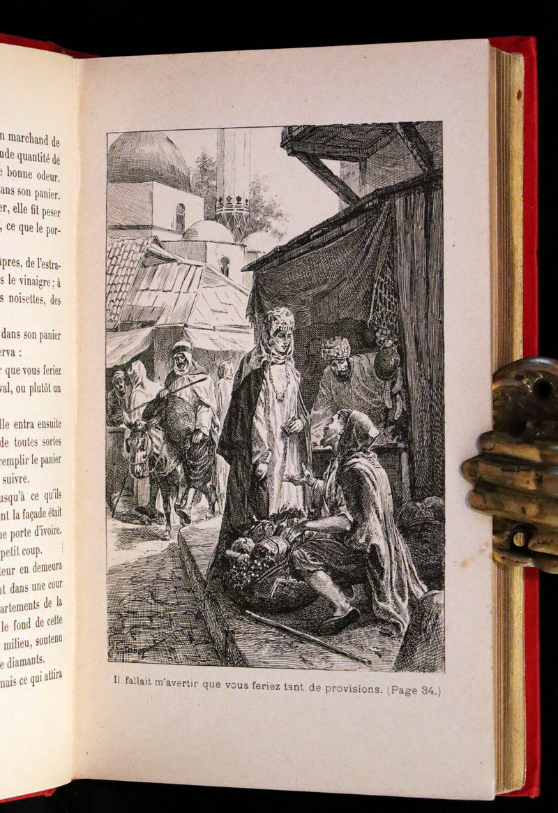 1890 Rare illustrated French Book ~ One Thousand and One Nights - Les Mille et une Nuits - Arabic Tales.