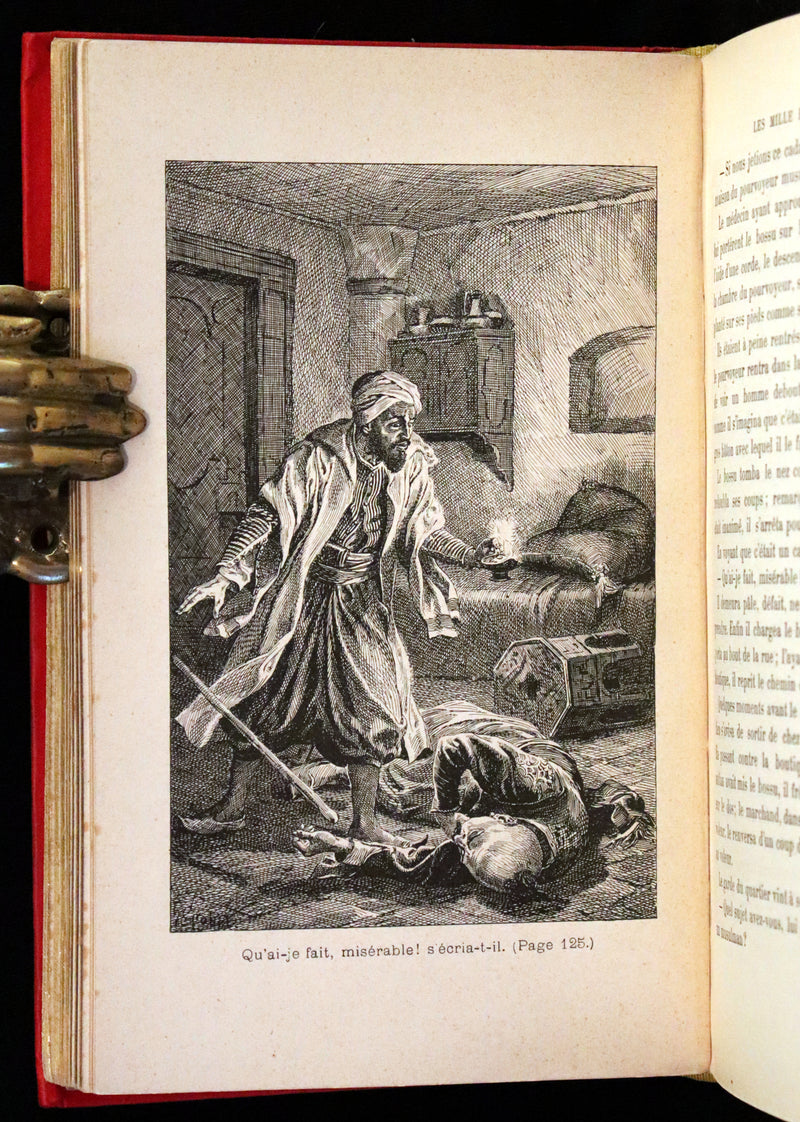 1890 Rare illustrated French Book ~ One Thousand and One Nights - Les Mille et une Nuits - Arabic Tales.