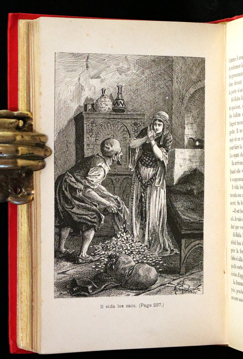 1890 Rare illustrated French Book ~ One Thousand and One Nights - Les Mille et une Nuits - Arabic Tales.