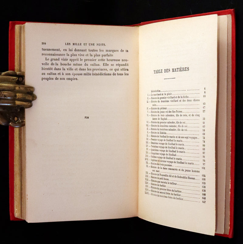 1890 Rare illustrated French Book ~ One Thousand and One Nights - Les Mille et une Nuits - Arabic Tales.