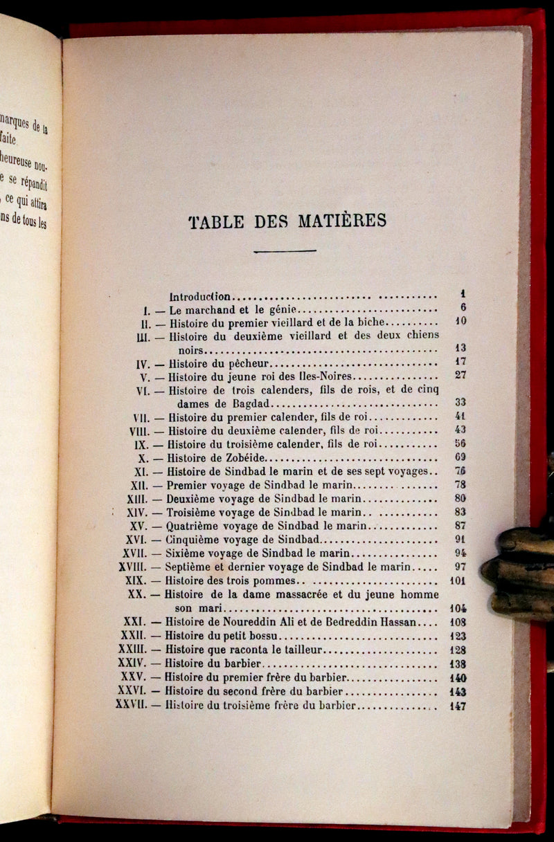 1890 Rare illustrated French Book ~ One Thousand and One Nights - Les Mille et une Nuits - Arabic Tales.