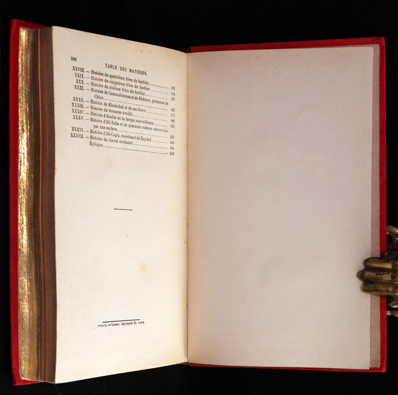 1890 Rare illustrated French Book ~ One Thousand and One Nights - Les Mille et une Nuits - Arabic Tales.