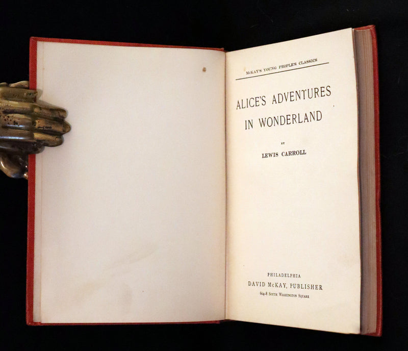 1911 Scarce Edition - Alice's Adventures in Wonderland (McKay's Young people's classics).