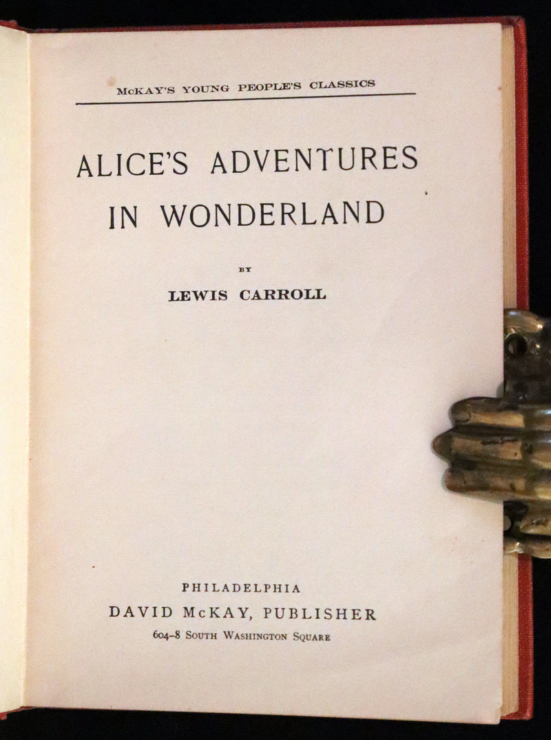 1911 Scarce Edition - Alice's Adventures in Wonderland (McKay's Young people's classics).