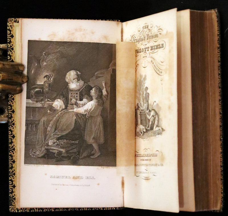 1841 Beautiful Binding - The Polyglott BIBLE, Containing the Old and New Testaments.