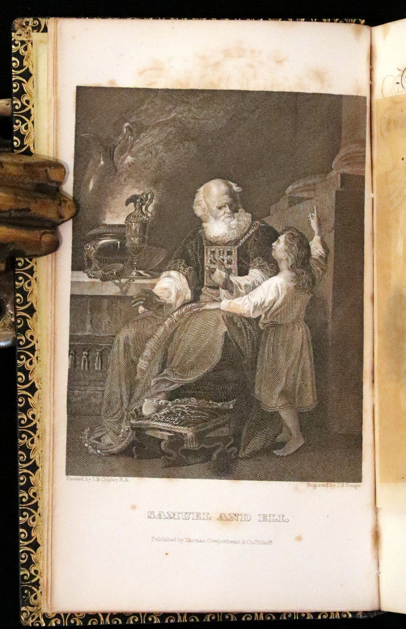 1841 Beautiful Binding - The Polyglott BIBLE, Containing the Old and New Testaments.