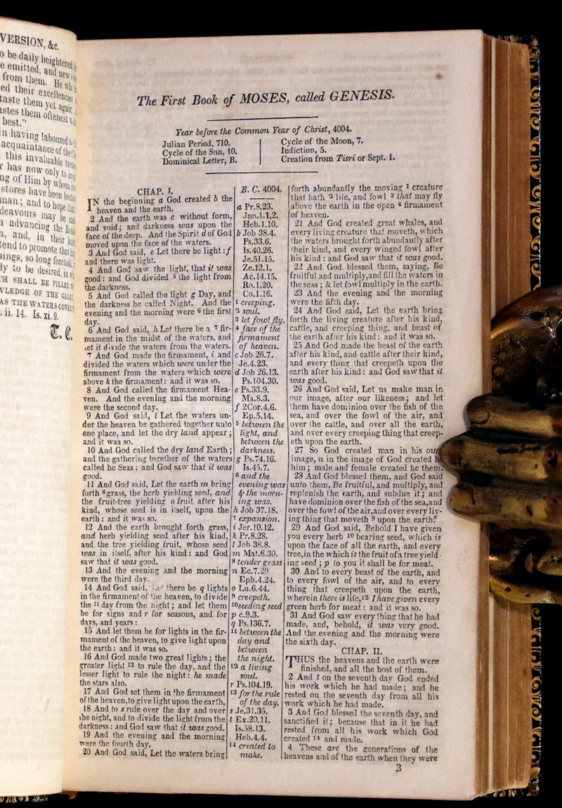 1841 Beautiful Binding - The Polyglott BIBLE, Containing the Old and New Testaments.