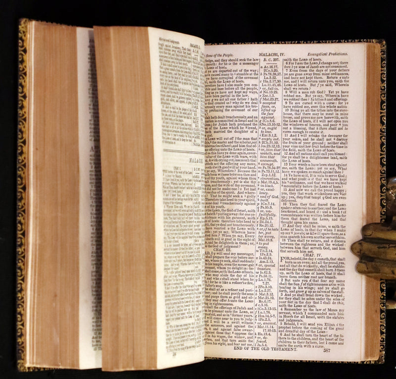 1841 Beautiful Binding - The Polyglott BIBLE, Containing the Old and New Testaments.