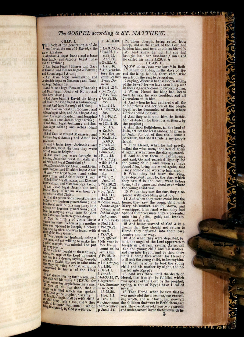 1841 Beautiful Binding - The Polyglott BIBLE, Containing the Old and New Testaments.