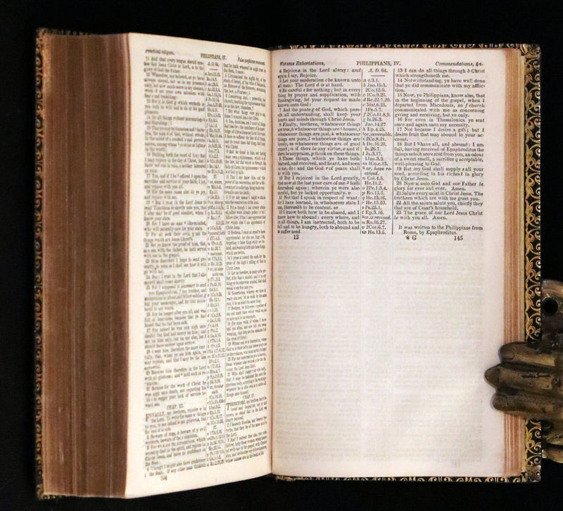 1841 Beautiful Binding - The Polyglott BIBLE, Containing the Old and New Testaments.