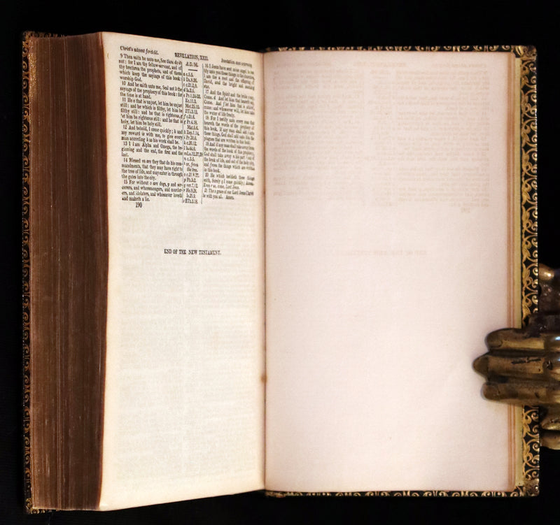 1841 Beautiful Binding - The Polyglott BIBLE, Containing the Old and New Testaments.