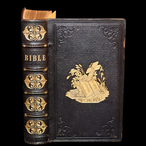 1841 Beautiful Binding - The Polyglott BIBLE, Containing the Old and New Testaments.