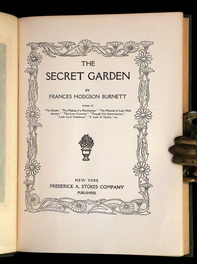 1911 Rare First Edition Book - The SECRET GARDEN by Frances Hodgson Burnett.