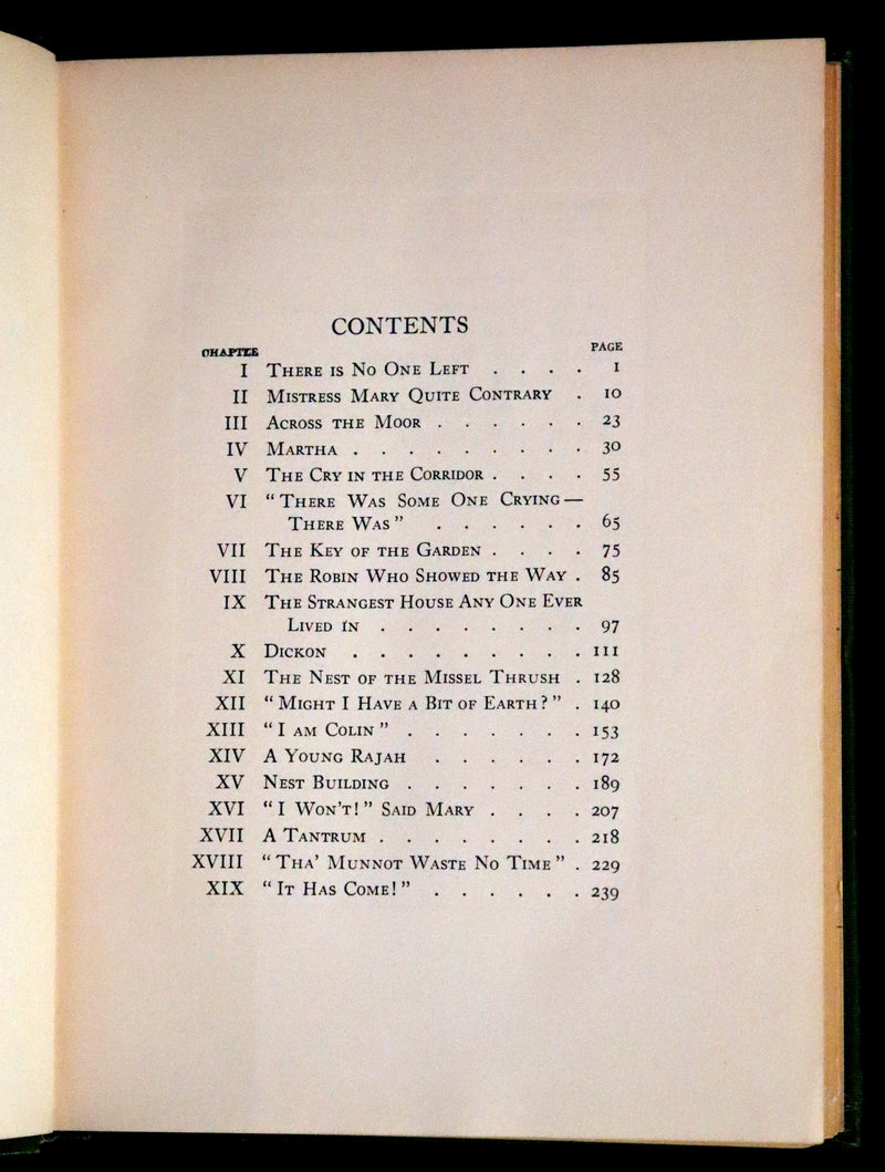 1911 Rare First Edition Book - The SECRET GARDEN by Frances Hodgson Burnett.
