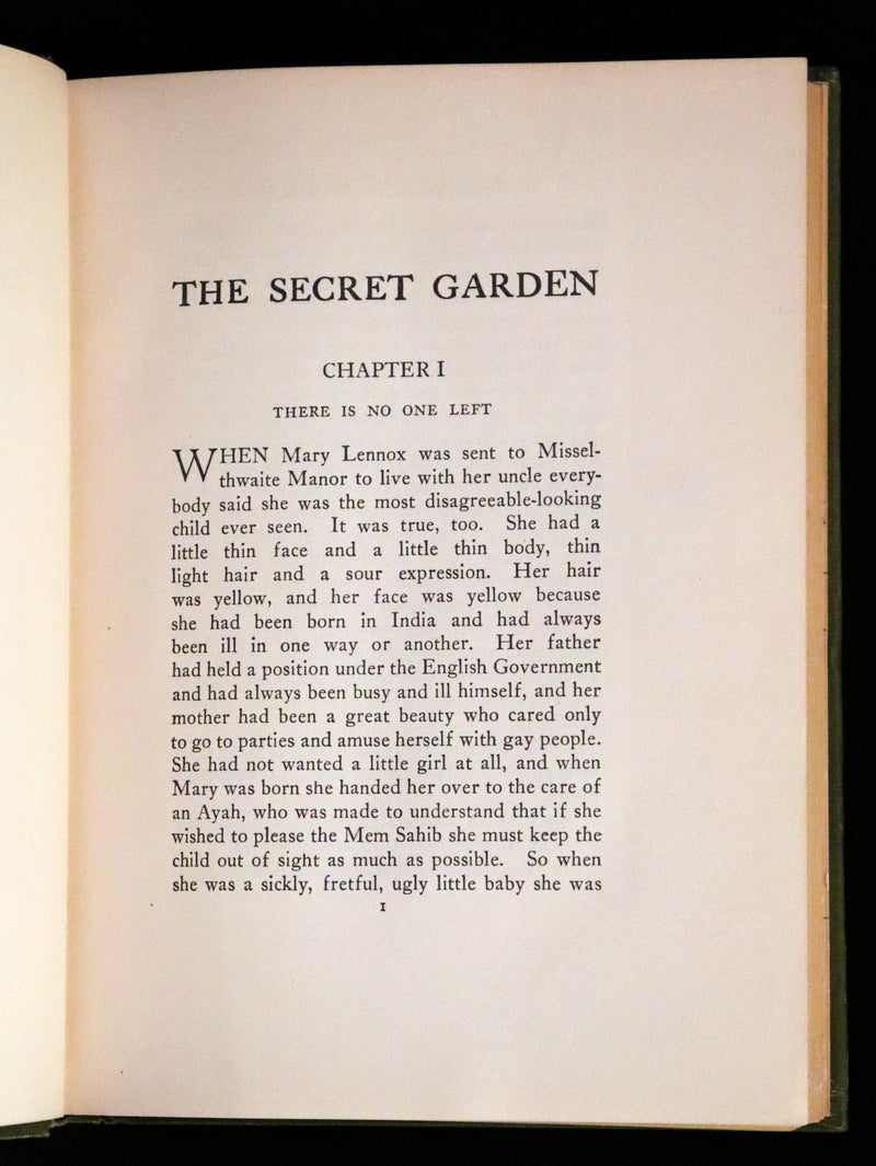 1911 Rare First Edition Book - The SECRET GARDEN by Frances Hodgson Burnett.