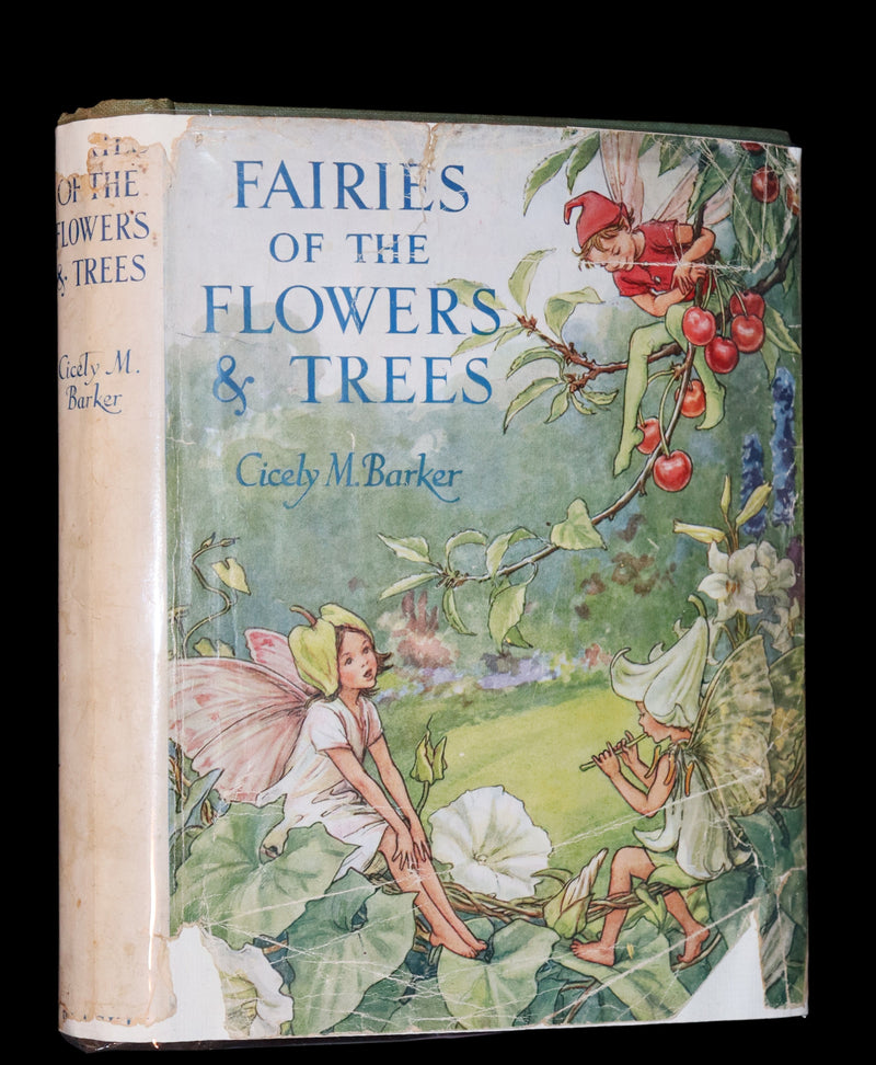 1950 Rare Cicely Mary Barker Book - FAIRIES OF THE FLOWERS AND TREES. First Edition.