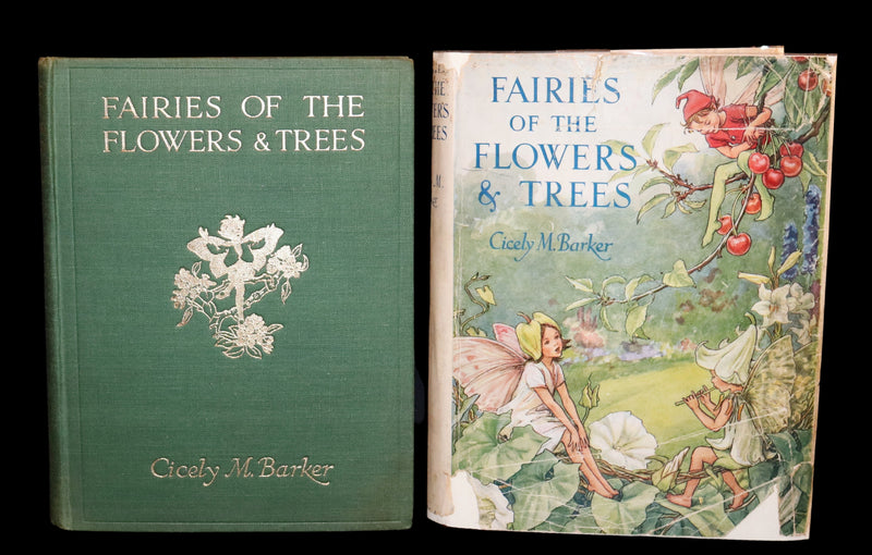 1950 Rare Cicely Mary Barker Book - FAIRIES OF THE FLOWERS AND TREES. First Edition.