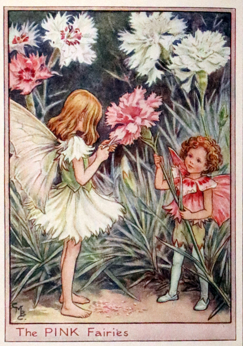 1950 Rare Cicely Mary Barker Book - FAIRIES OF THE FLOWERS AND TREES. First Edition.