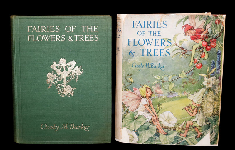 1950 Rare Cicely Mary Barker Book - FAIRIES OF THE FLOWERS AND TREES. First Edition.