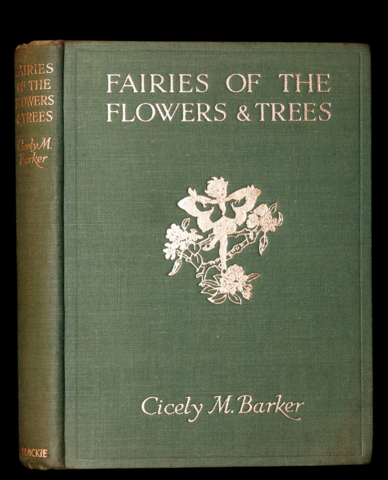 1950 Rare Cicely Mary Barker Book - FAIRIES OF THE FLOWERS AND TREES. First Edition.