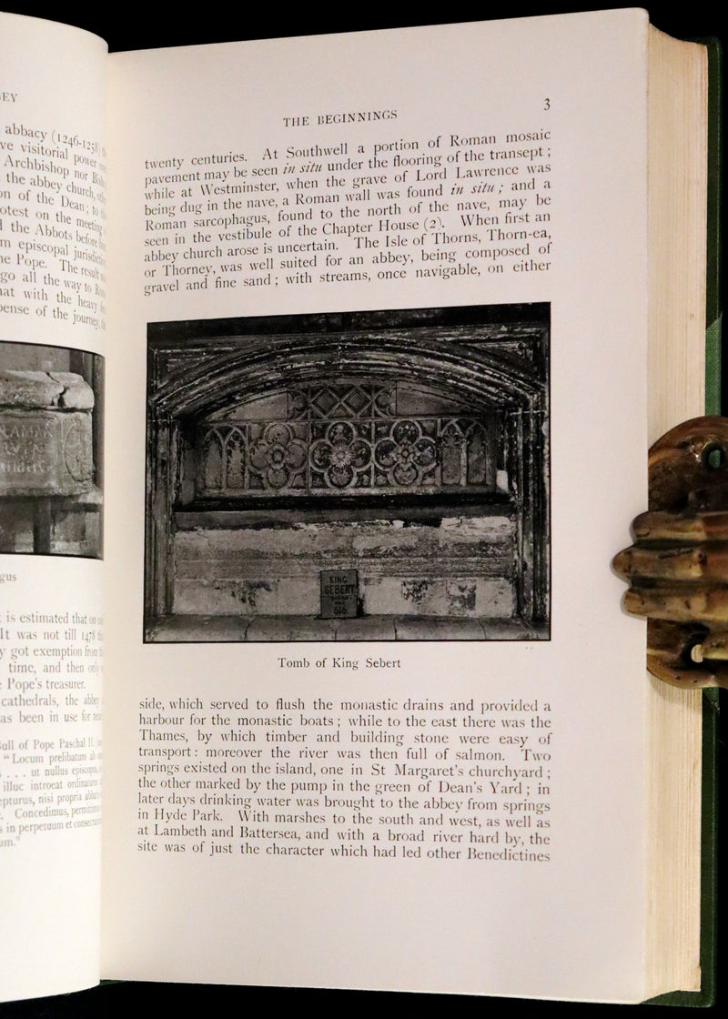 1909 Rare Architecture First Edition Bound by Sangorski - WESTMINSTER ABBEY by Francis Bond.