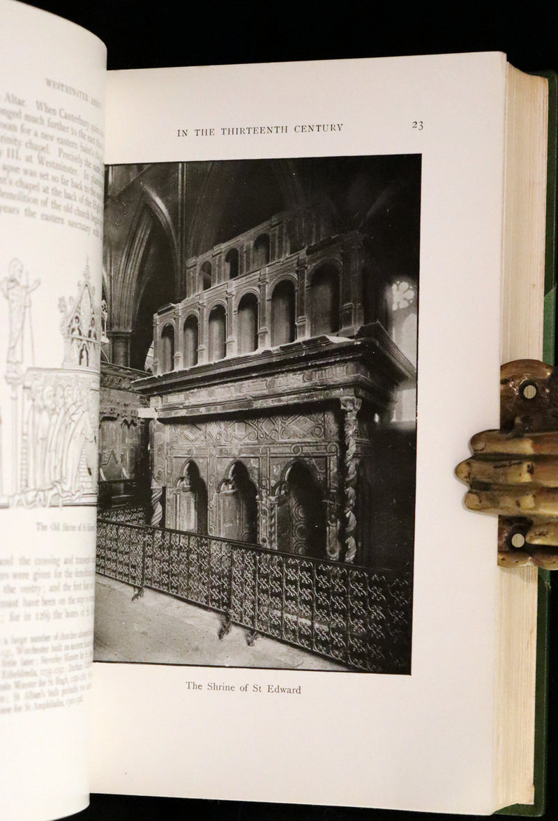 1909 Rare Architecture First Edition Bound by Sangorski - WESTMINSTER ABBEY by Francis Bond.