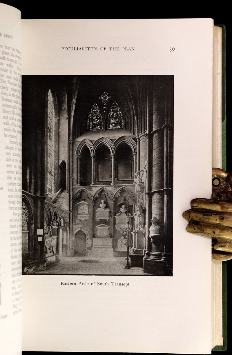 1909 Rare Architecture First Edition Bound by Sangorski - WESTMINSTER ABBEY by Francis Bond.