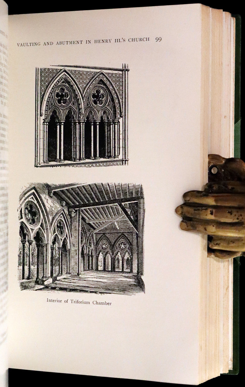 1909 Rare Architecture First Edition Bound by Sangorski - WESTMINSTER ABBEY by Francis Bond.