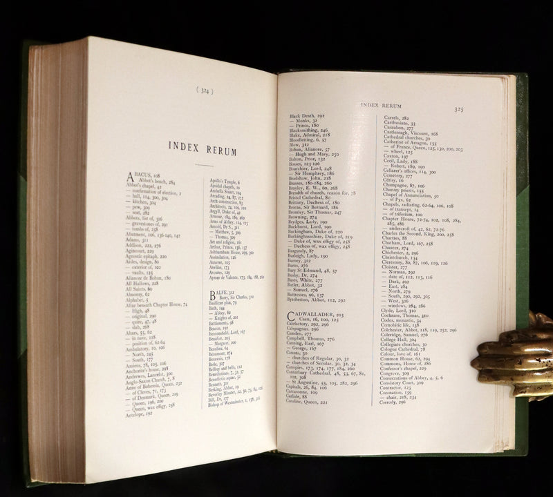 1909 Rare Architecture First Edition Bound by Sangorski - WESTMINSTER ABBEY by Francis Bond.