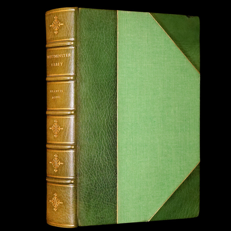 1909 Rare Architecture First Edition Bound by Sangorski - WESTMINSTER ABBEY by Francis Bond.