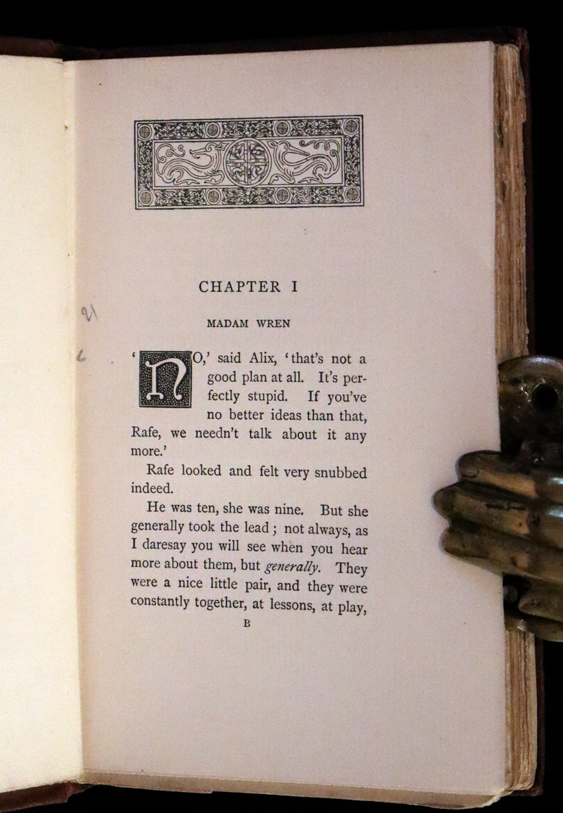 1892 Scarce First Edition - AN ENCHANTED GARDEN, Fairy Stories by Mary Louisa Molesworth illustrated by William John Hennessy.