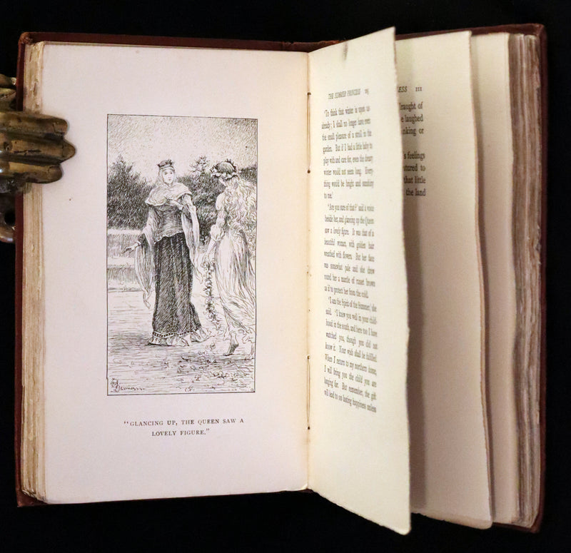 1892 Scarce First Edition - AN ENCHANTED GARDEN, Fairy Stories by Mary Louisa Molesworth illustrated by William John Hennessy.
