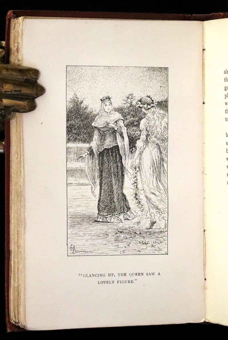 1892 Scarce First Edition - AN ENCHANTED GARDEN, Fairy Stories by Mary Louisa Molesworth illustrated by William John Hennessy.