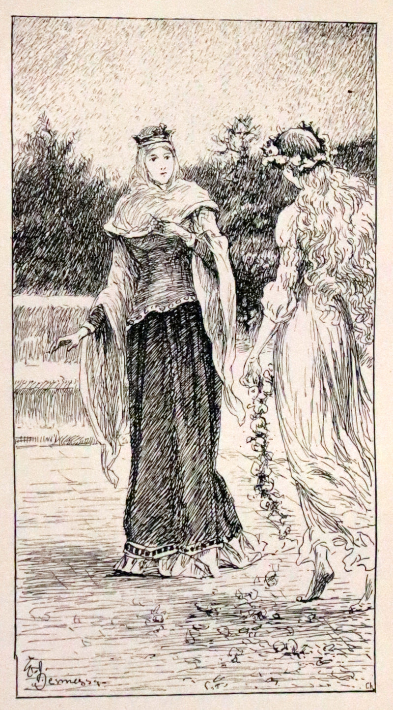 1892 Scarce First Edition - AN ENCHANTED GARDEN, Fairy Stories by Mary Louisa Molesworth illustrated by William John Hennessy.