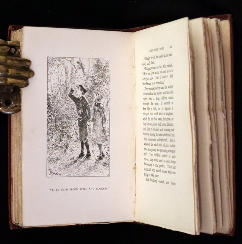 1892 Scarce First Edition - AN ENCHANTED GARDEN, Fairy Stories by Mary Louisa Molesworth illustrated by William John Hennessy.